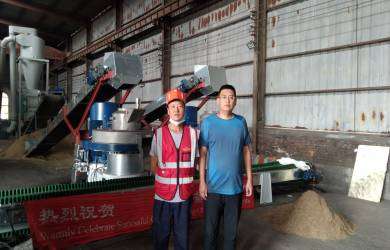 山西杂木颗粒机调试完成