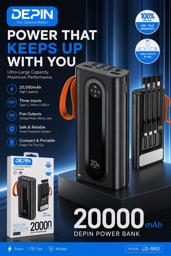 Depin powerbank 20,000mAh picture 1